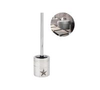 Avilia Toilet Brush and Holder for Bathroom, Ceramic, Grey, nd
