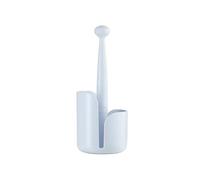 Avilia White Plastic Toilet Roll Holder Floor Standing - Simple and Elegant Design Ideal for Any Type of Furniture and to Keep Your Bathroom Tidy - 36 x 14.5 cm