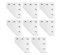 AVIMYA 5 Holes 90 Degree Joining Plate, Corner Angle Bracket, Connection Joint Strip for 1515 Aluminum Profile 3D Printer Frame (Color : L-Type x 8PCS)