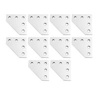AVIMYA 5 Holes 90 Degree Joining Plate, Corner Angle Bracket, Connection Joint Strip for 1515 Aluminum Profile 3D Printer Frame (Color : L-Type x 10PCS)