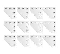 AVIMYA 5 Holes 90 Degree Joining Plate, Corner Angle Bracket, Connection Joint Strip for 1515 Aluminum Profile 3D Printer Frame (Color : L-Type x 12PCS)