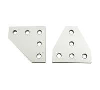 AVIMYA 5 Holes 90 Degree Joining Plate, Corner Angle Bracket, Connection Joint Strip for 1515 Aluminum Profile 3D Printer Frame (Color : L-Type x 5PCS)