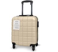 AVIO Atlas Cabin Suitcase 45x36x20cm - Lightweight Hard Shell Luggage with Double Wheels, Telescopic Handle & 3 Internal Pockets - ABS Cabin Case Approved by Most Airlines