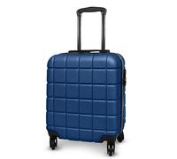 AVIO Atlas Cabin Suitcase 45x36x20cm - Lightweight Hard Shell Luggage with Double Wheels, Telescopic Handle & 3 Internal Pockets - ABS Cabin Case Approved by Most Airlines