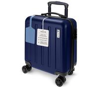 AVIO Jett 45cm Cabin Suitcase - Lightweight Hard Shell Carry On Luggage with 4 Spinner Wheels, Telescopic Handle & 3-Digit Lock - Airline Approved Cabin Bag