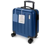 AVIO Jett 45cm Cabin Suitcase - Lightweight Hard Shell Carry On Luggage with 4 Spinner Wheels, Telescopic Handle & 3-Digit Lock - Airline Approved Cabin Bag