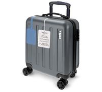 AVIO Jett 45cm Cabin Suitcase - Lightweight Hard Shell Carry On Luggage with 4 Spinner Wheels, Telescopic Handle & 3-Digit Lock - Airline Approved Cabin Bag