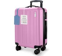 AVIO Jett 55cm Cabin Suitcase - Lightweight Hard Shell Carry On Luggage with 4 Spinner Wheels, Telescopic Handle & 3-Digit Lock - Airline Approved Cabin Bag