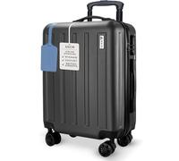 AVIO Jett 55cm Cabin Suitcase - Lightweight Hard Shell Carry On Luggage with 4 Spinner Wheels, Telescopic Handle & 3-Digit Lock - Airline Approved Cabin Bag