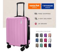AVIO Jett Carry On Suitcase 55x40x20cm - Lightweight Hard Shell, Double Wheels