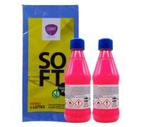 Avio Solvent Stain Remover with a Remarkable Solvent Power for Oils and Greases. Product of Normal Use for Cleaning Fabrics, Plastic and Rubber. Pink Bottle 375 ml (2 Bottles)