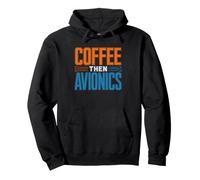 Avionics Technician Fueled Coffee Aircraft Systems Humor Pullover Hoodie