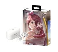 AVIOT KizunaAI Collaboration Wireless Earbuds TE-V1R-KZN, Special Package, Design, English & Japanese Special Voice, Adaptive Noise Cancelling, Wireless Charging Case, Bluetooth 5.3