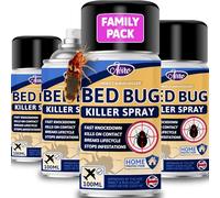 Aviro Travel Bedbug Spray - Fast Acting Professional Grade Killer for Immediate Control & Treatment of Bed Bugs & Dust Mites. Bed Bug Protection Perfect for Travel 4 x 100ml