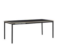 Beliani Extending Dining Table Avis Black 140/190 Cm 90 Cm
