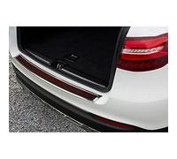 Avisa 2/44030 Carbon Sill Scuff Plate Protection Back, Chrome/Black/Red