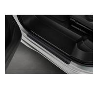 Avisa Aluminium door sill protectors compatible with Volkswagen Multivan T7 2021- 'Riffled Plate' - 4-pieces - Black