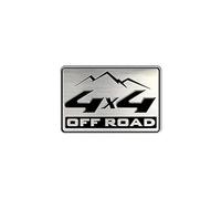 Avisa Aluminum Emblem/Logo - 4x4 OFF ROAD - 5,5x3,6cm