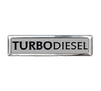 Avisa Aluminum Emblem/Logo - TURBO DIESEL - 7x1,7cm