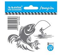 Avisa Auto Tattoo Sticker Fisherman - 9,7x6,5cm