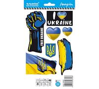 Avisa Auto Tattoo Sticker I love UKRAINE/mini collection - 12,5x17,1cm
