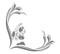 Avisa Auto Tattoo Window sticker Jennifer - 40,5x40cm 2-pieces Left & Right side