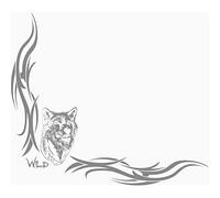 Avisa Auto Tattoo Window sticker Wolf - 46x55cm - 2-pieces Left & Right side