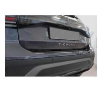 Avisa Black Chrome Stainless Steel Tailgate Trim compatible with Volkswagen T-Cross 2019-2024 & Facelift 2024-
