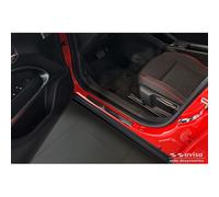 Avisa Black Inox door sill protectors compatible with Fiat 600(e) (365_) 2023- - 'Lines' - 4-pieces