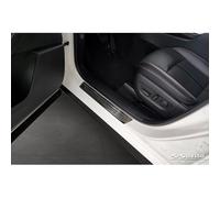 Avisa Black Inox door sill protectors compatible with Mazda CX-60 (KH) 2022- - 'Lines' - 4-pieces