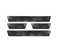 Avisa Black Inox door sill protectors compatible with Mitsubishi Space Star Facelift 2020- - 'Special Edition' - 4-pieces