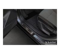 Avisa Black Inox door sill protectors compatible with Renault Megane E-Tech 2022- - 'Special Edition' - 4-pieces