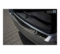 Avisa Black Mirror Stainless Steel Rear bumper protector compatible with BMW 5-Series F11 Touring 2010-2016 'Ribs'