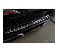 Avisa Black Mirror Stainless Steel Rear bumper protector compatible with BMW 7-Series (G70) 2023- with M-Pakage 'Ribs'