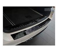 Avisa Black Mirror Stainless Steel Rear bumper protector compatible with BMW X3 F25 2014-2017 'Ribs'