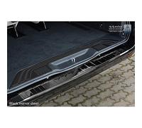 Avisa Black Mirror Stainless Steel Rear bumper protector compatible with Mercedes Vito / V-Class 2014-2019 & Facelift 2019- 'Ribs'