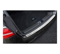 Avisa Black Mirror Stainless Steel Rear bumper protector compatible with Skoda Karoq 2017-2022 'Ribs'