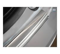Avisa Black Mirror Stainless Steel Rear bumper protector compatible with Skoda Octavia III Kombi Facelift 2017-2020 'Ribs'