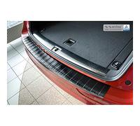 Avisa Black Stainless Steel Rear Bumper Protector Compatible with Audi Q5 2008-2012 & 2012- 'Ribs'