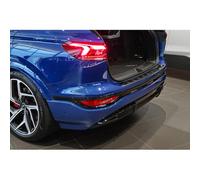 Avisa Black Stainless Steel Rear bumper protector compatible with Audi Q6 e-tron (GFB) 2024- 'Shadow Premium'