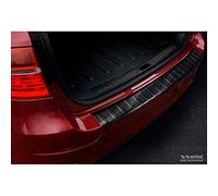 Avisa Black Stainless Steel Rear bumper protector compatible with BMW X6 (E71) 2009-2014