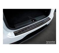 Avisa Black Stainless Steel Rear bumper protector compatible with Mercedes EQE SUV (X294) 2022- 'Ribs'