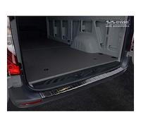 Avisa Black Stainless Steel Rear bumper protector compatible with Mercedes Sprinter III 2018- 'Ribs'