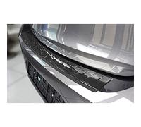Avisa Black Stainless Steel Rear bumper protector compatible with Opel Corsa F Edition/Elegance HB 5-doors 2019- 'Ribs' (ex quipment Ultimate)