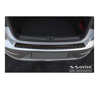 Black Stainless Steel Rear bumper protector compatible with Volkswagen Arteon Shooting Brake incl. eHybrid 2020- 'Ribs'