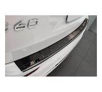 Avisa Black Stainless Steel Rear bumper protector compatible with Volvo XC60 II 2017-2021 & Facelift 2021- incl. R-Design & Plug-in-Hybrid 'Shadow Premium'
