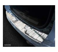 Avisa Chrome Stainless Steel Rear bumper protector compatible with Ford Kuga II 2013-2019 'Ribs'