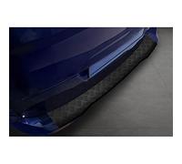 Avisa Matt Black Aluminum Rear bumper protector compatible with Ford Tourneo Courier/Transit Courier 2014- 'Riffled Plate'