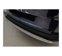 Avisa Matt Black Aluminum Rear bumper protector compatible with Nissan X-Trail IV (T33) 2021- 'Riffled Plate'
