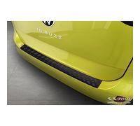 Avisa Matt Black Aluminum Rear bumper protector compatible with Volkswagen ID. Buzz + Cargo 2022- 'Riffled Plate'